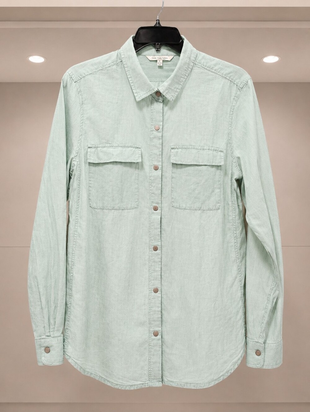 Snap Button Shirt with Chest Pockets